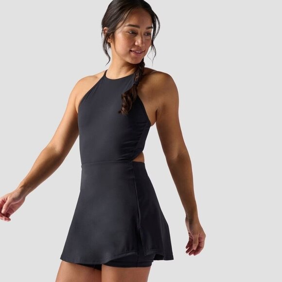 Backcountry Dresses & Skirts - Backcountry Destination Athletic Dress in Black sz XS Built-in Shorts Open Back